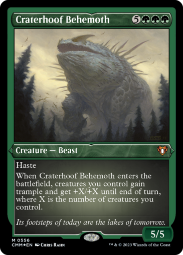 Craterhoof Behemoth (Etched)