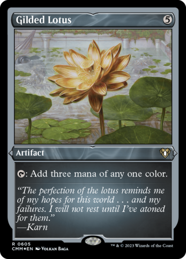 Gilded Lotus (Etched)